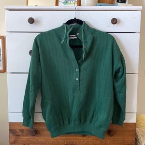 Vintage Popover 3/4 Button Sweatshirt